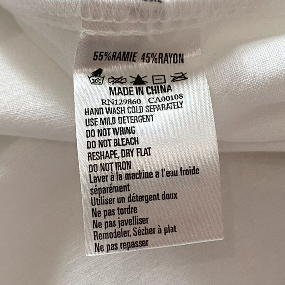 NWT RHYTHM LIVIN WHITE LONG SLEEVE TIE FRONT TUNIC - S - Picture 11 of 11